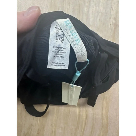 Sea Level Australia Essentials Square Neck One Piece Swimsuit Black Women’s 6 - Picture 3 of 6